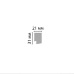 Молдинг Decomaster ECO LINE D405-82 31х21х2900 мм дерево