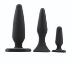 Набор из 3 анальных пробок Anal Traimer Kit (Цвет: черный)