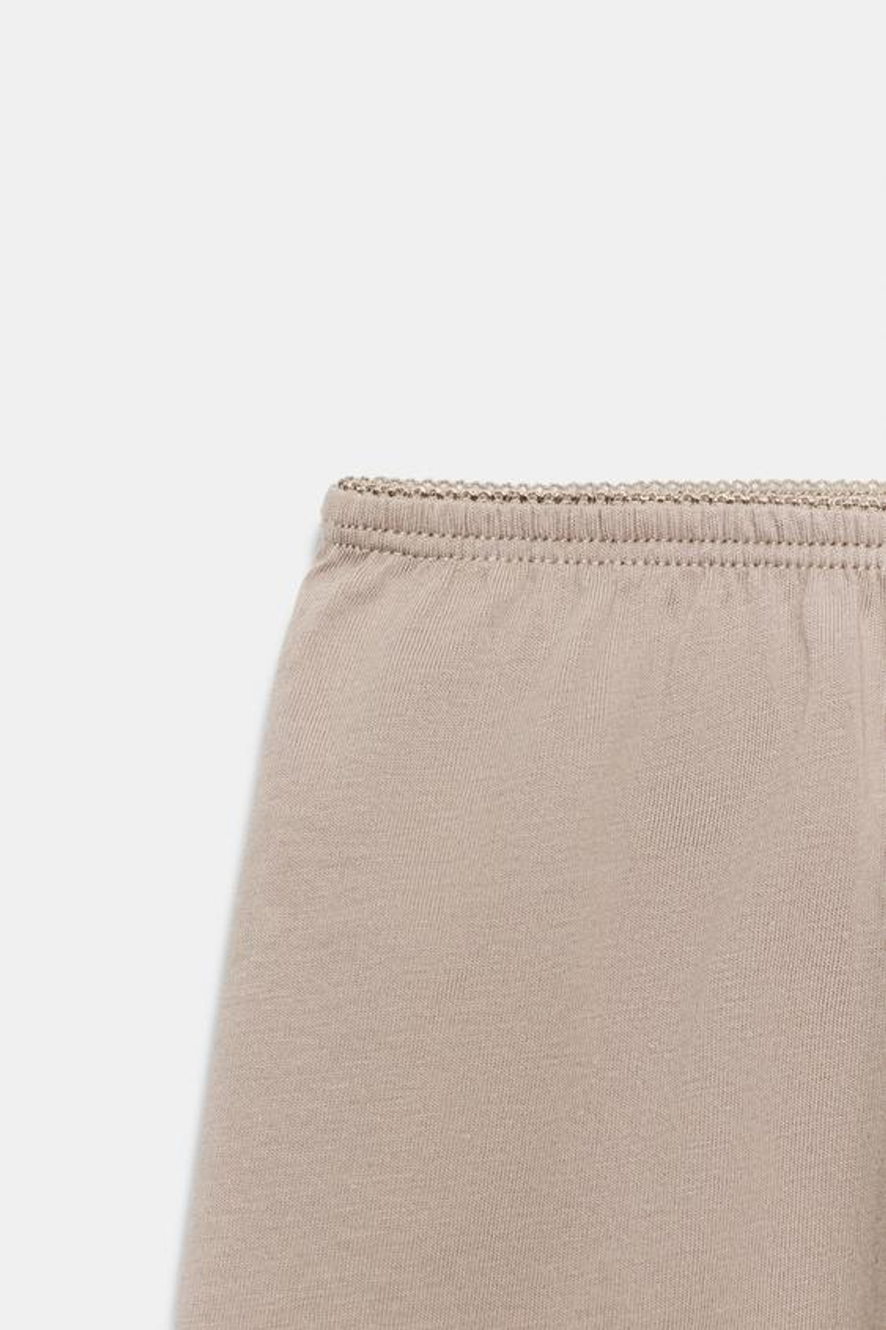ZARA ШОРТЫ С ВЫШИВКОЙ, СЕРО-КОРИЧНЕВЫЙ