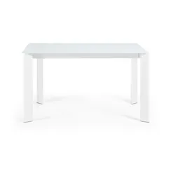 ATTA Стол 140 (200) x90 белый, стекло