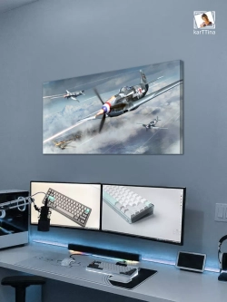 Картина на стену "Як-3", 80х40 см