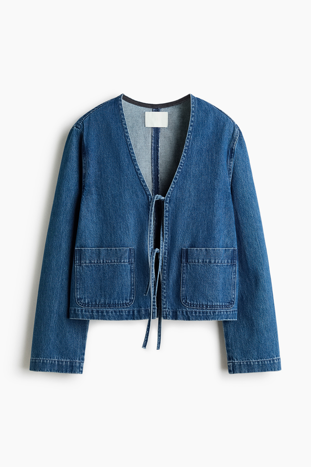 Джинсовая куртка со шнуровкой спереди - H&M