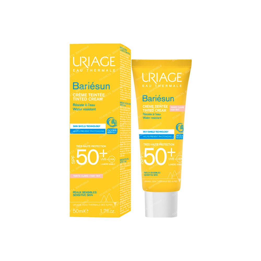 Uriage Bariesun Creme Teintee Claire Тональный крем светлый SPF50+, 50 мл