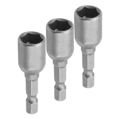 TOLSEN (TT77823) Набор головок для шуруповерта шестигранных 1/4", 8 мм, 48 мм, магнитных, 3 предмета