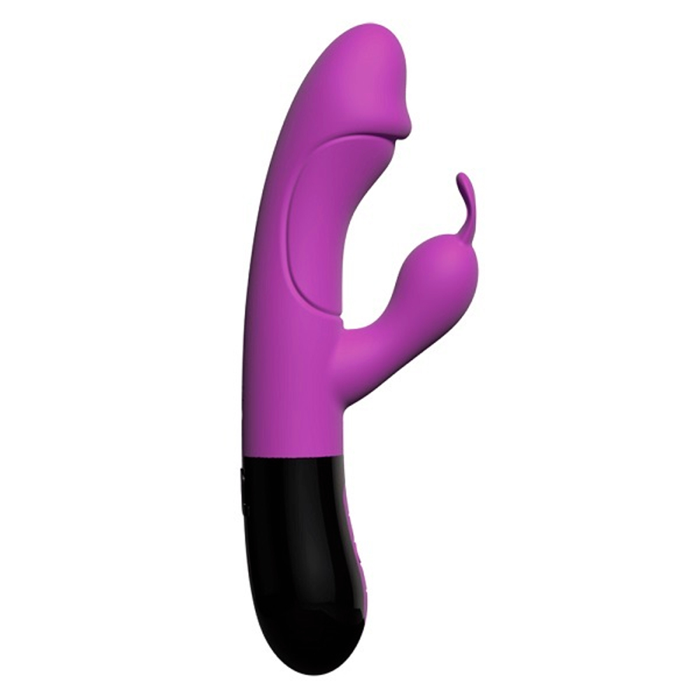 Фиолетовый вибратор-кролик 20,6см Adrien Lastic Ares 2.0