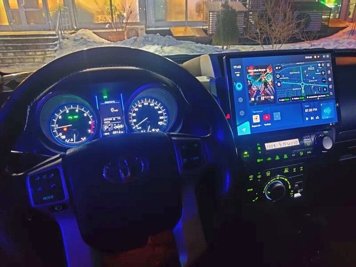 Магнитола для Toyota Land Cruiser Prado 150 2014-2017 (рамка 10) - Teyes CC3-2K монитор 13", QLED+2K, Android 10, Быстрая, 4G SIM-слот, CarPlay