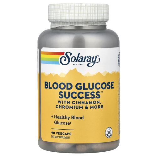 Solaray, Blood Glucose Success™, 90 растительных капсул