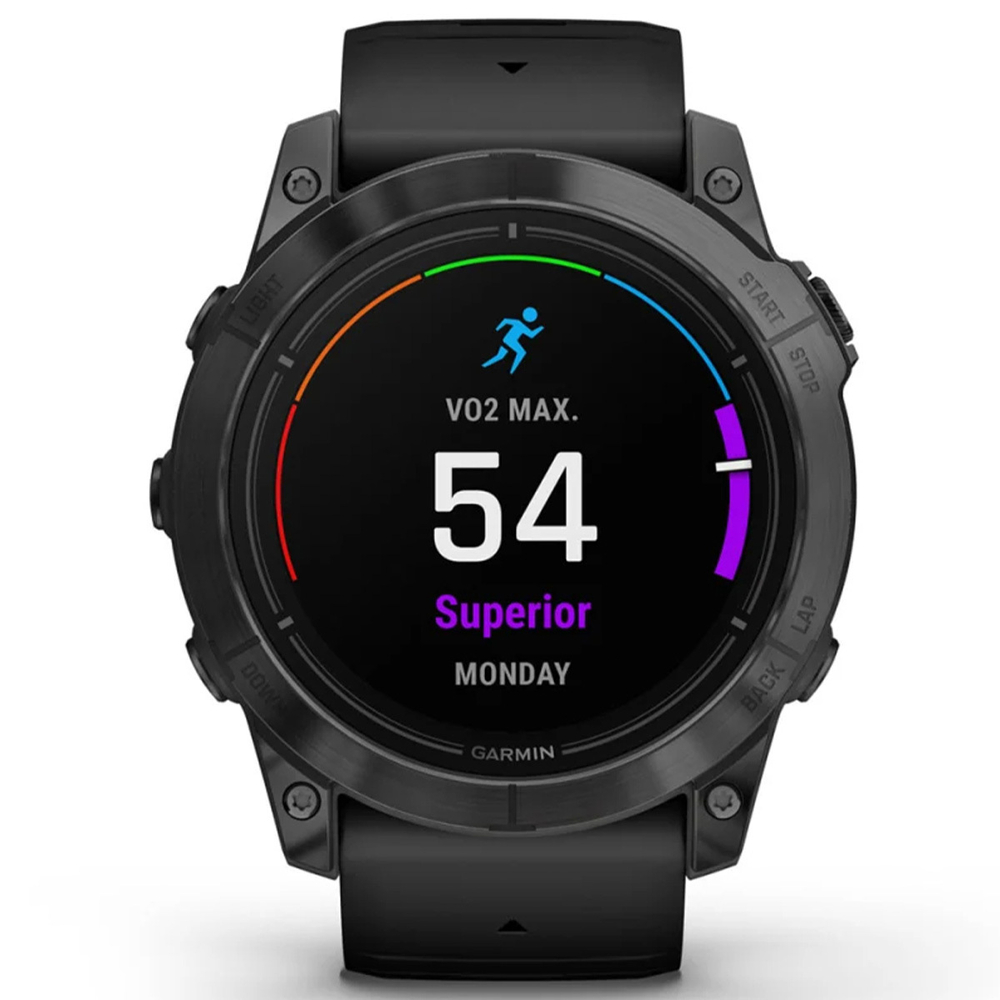 Смарт-часы Garmin Epix Pro Gen 2 Standard Edition 51мм Slate Gray, черный ремешек 010-02804-21