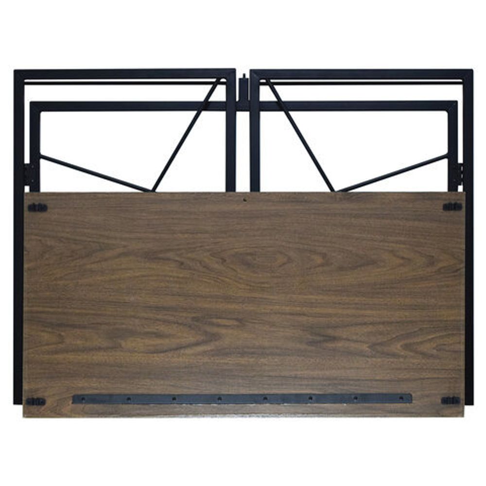 Стол на металлокаркасе BRABIX "LOFT CD-002", 1000х500х750 мм, складной, цвет морёный дуб, 641212