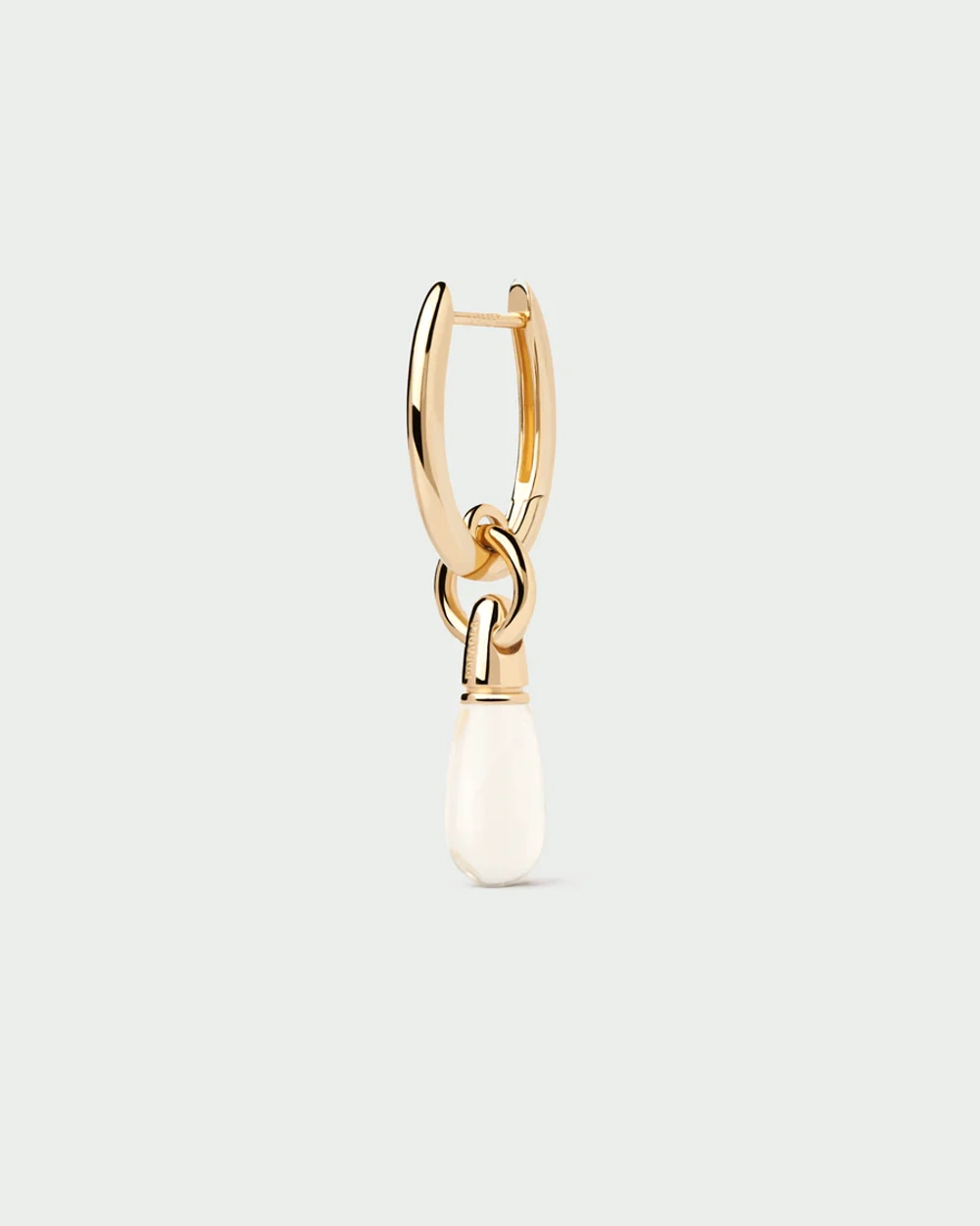 Одиночная серьга Rock Crystal Jupiter серебро 925 пробы покрытое золотом