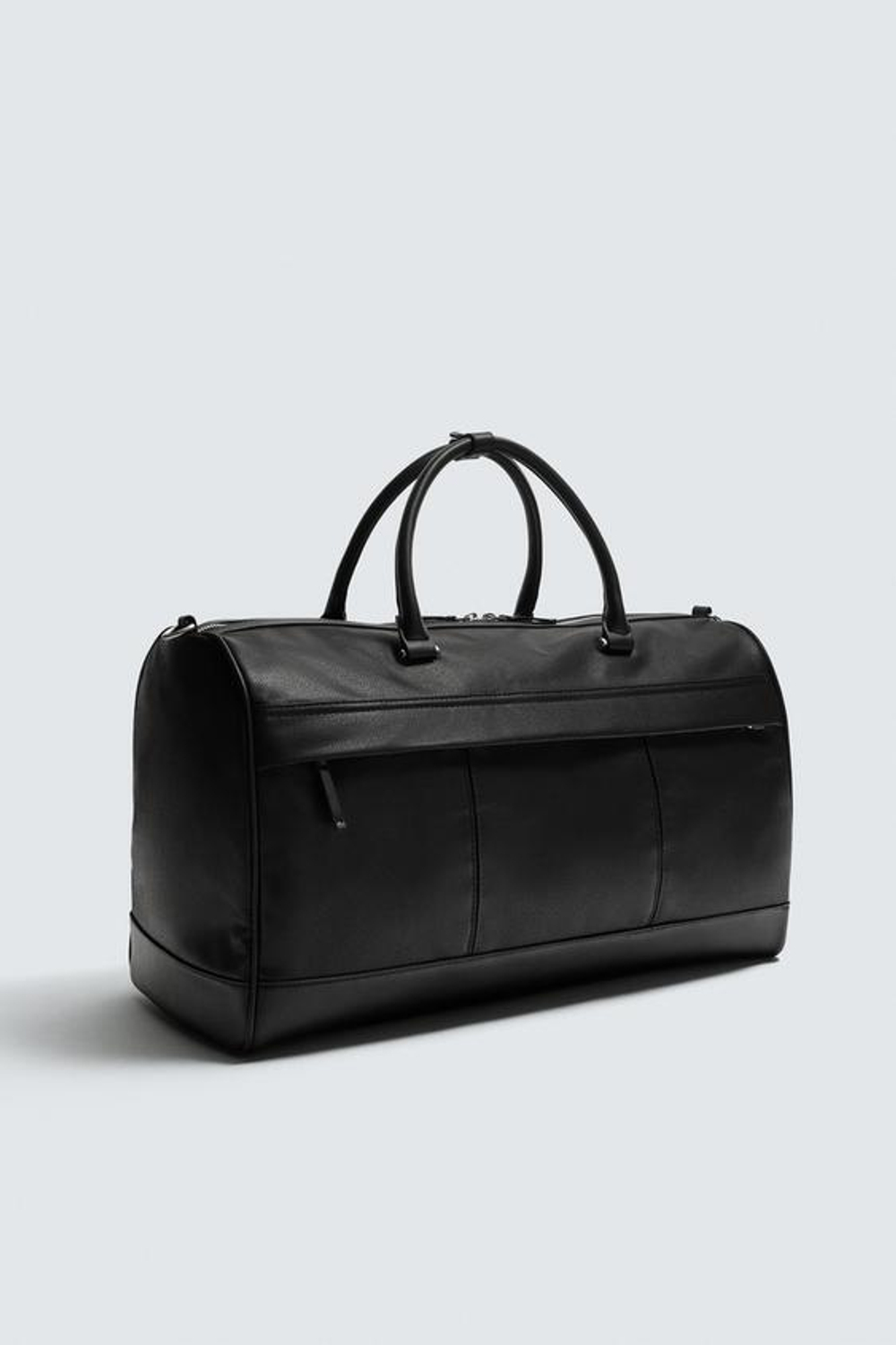ZARA ДОРОЖНАЯ СУМКА С ТЕКСТУРОЙ, ЧЕРНЫЙ