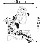 Торцовочная пила Bosch GCM 800 SJ (601B19000)