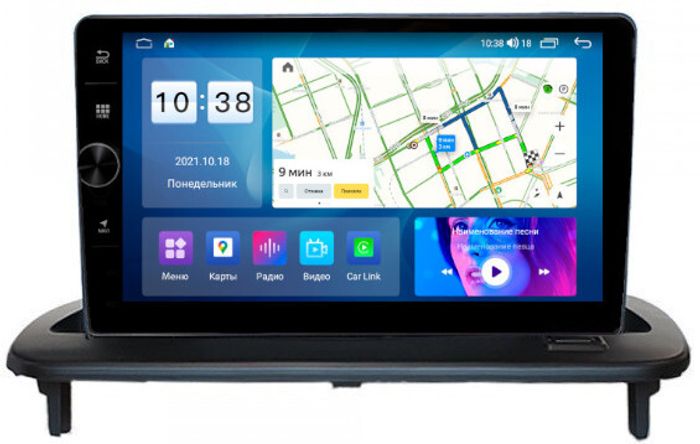 Магнитола для Volvo S40/V50 2004-2012, C30 2006-2012 - Parafar PF187LHDAV на Android 12, Быстрая, CarPlay, 4G SIM-слот