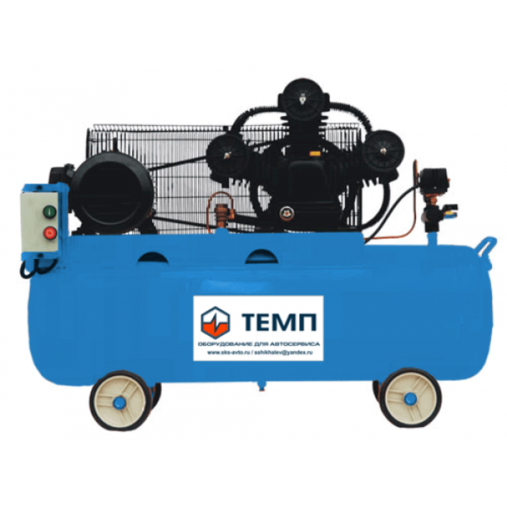 ТЕМП TC200LA460 Компрессор, ресивер 200 л, 460 л/м, 10 бар, 380 В, 2,9 кВт