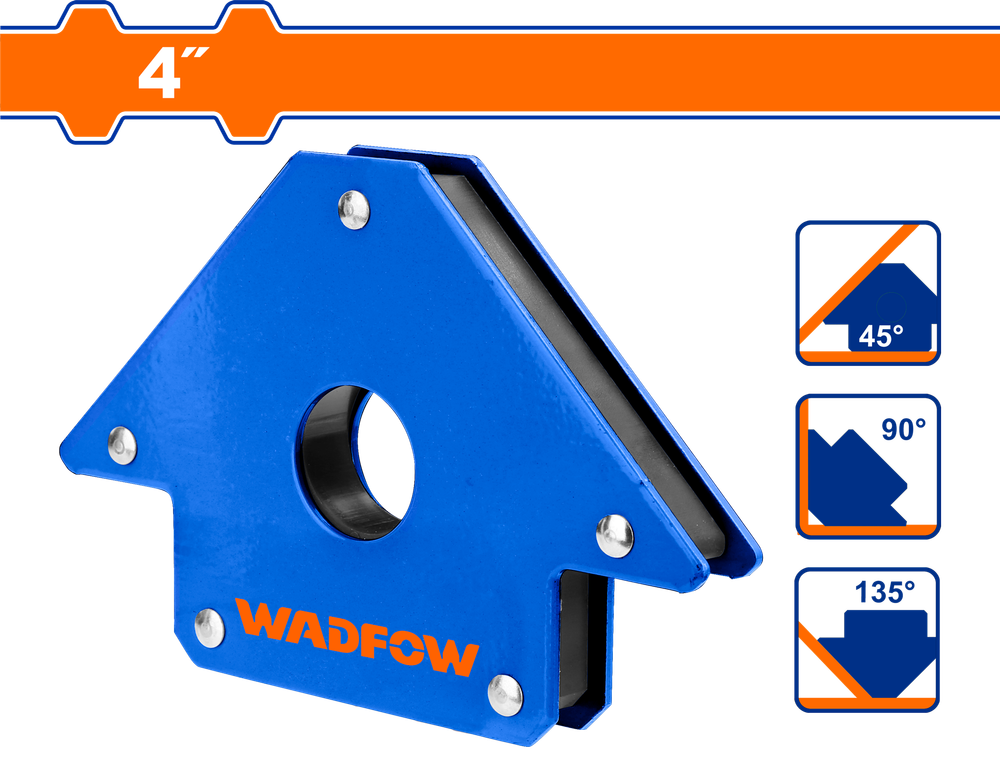 Угольник магнитный для сварки WADFOW WMC1604
