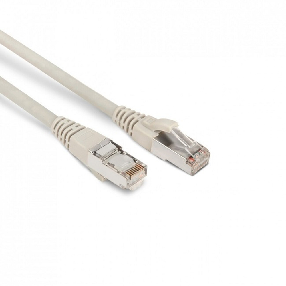 Патч-корд UTP кат.5e, 5м, Hyperline, серый (PC-LPM-UTP-RJ45-RJ45-C5e-5M-LSZH-GY)