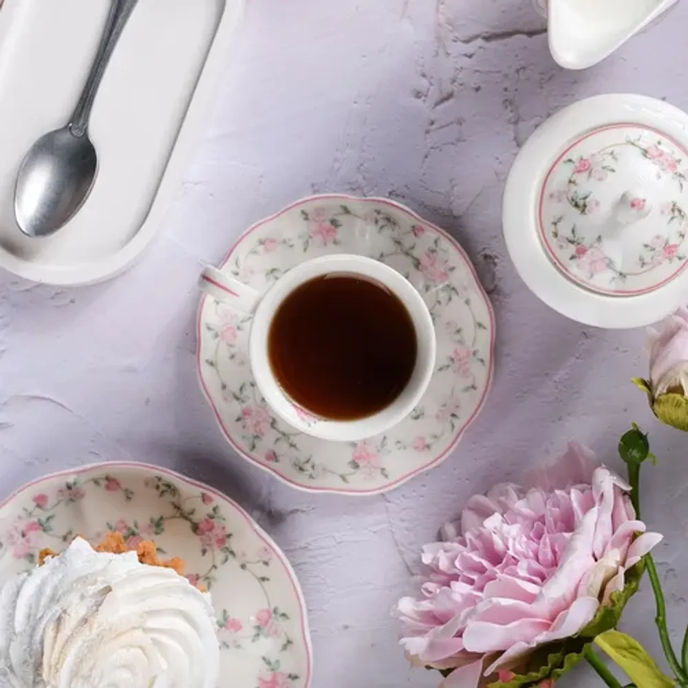 Кофейная пара 100 мл d 7,4 см h5,4 см Vie En Rose Noble [6]