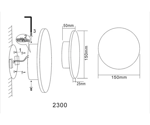Настенный светильник уличный Затмение 2300,19 Kink Light