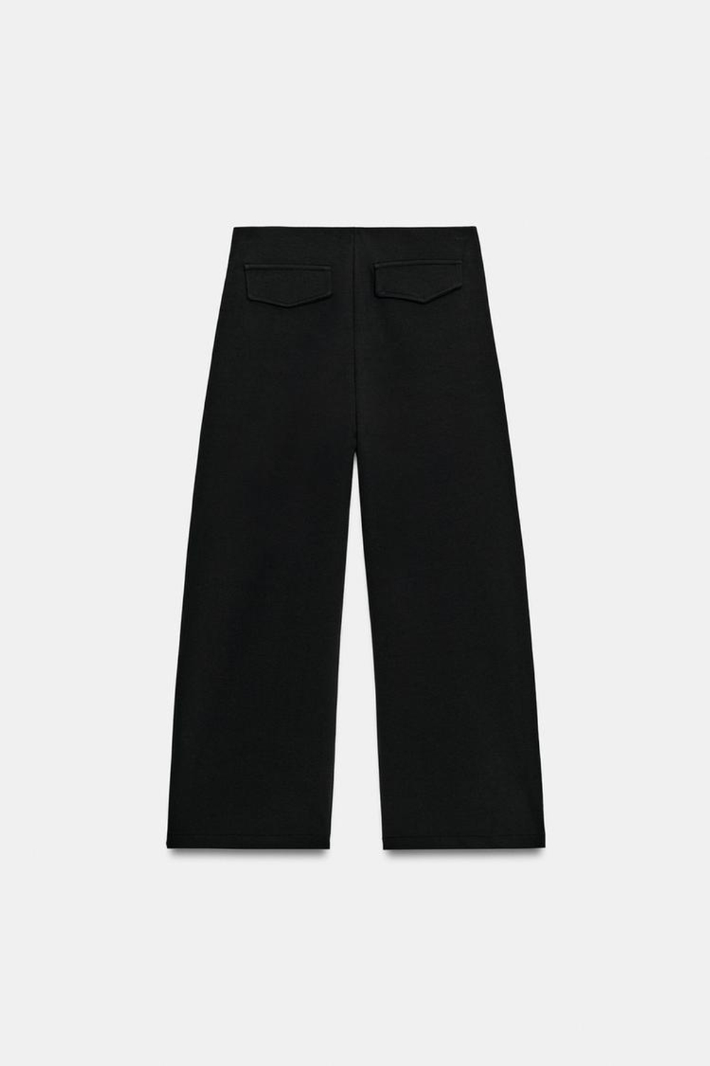 ZARA ШИРОКИЕ БРЮКИ, ЧЕРНЫЙ