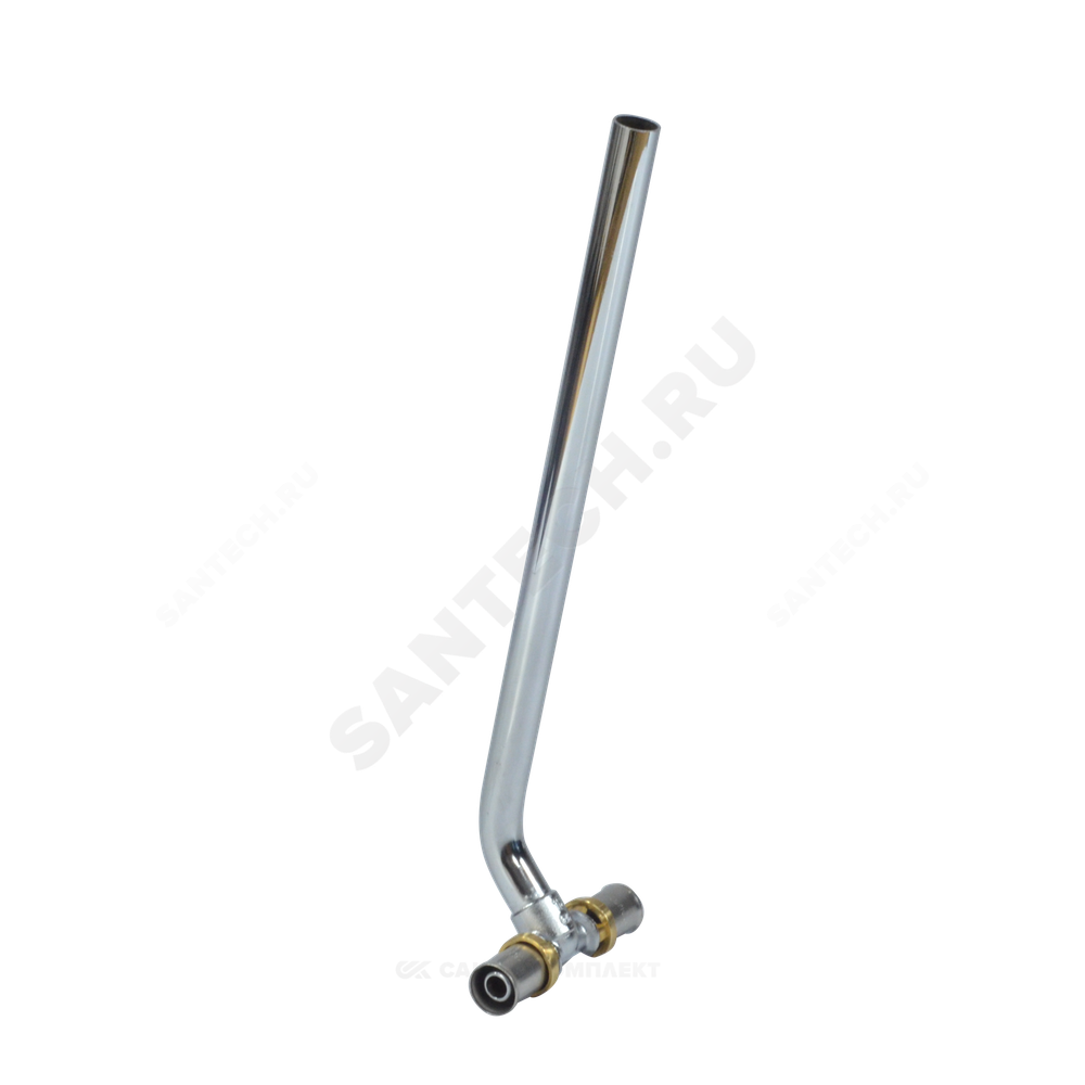 Тройник МП/PE-X для подключения труб к радиатору латунь пресс Дн 16 RM158 Giacomini RM158X034