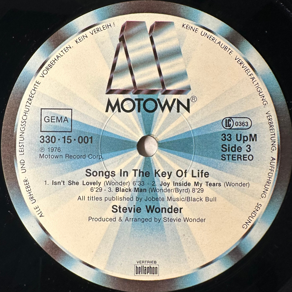 Stevie Wonder ‎– Songs In The Key Of Life 2LP (Англия 1981г.)
