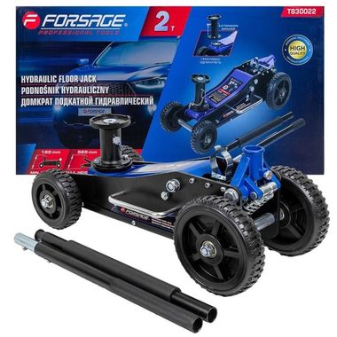 Домкрат подкатной гидравлический 2т (h min 155мм, h max 565мм) Forsage F-T830022
