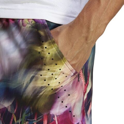 Мужские шорты теннисные Adidas Melbourne Ergo Short - разноцветный/black
