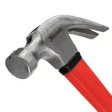 Молоток-гвоздодер optimal, 450 г, боек c магнитом, фибергласовая обрезиненная рукоятка Matrix — фото 4