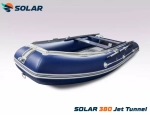 Лодка надувная моторная solar-380 jet tunnel