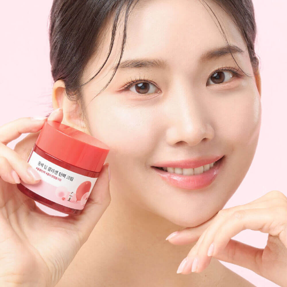 ROUND LAB Camellia Deep Collagen Firming Cream 50ml,Укрепляющий коллагеновый крем с камелией 50 мл (до 18.08.28)