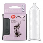 Презервативы OKOTO MIX №3, классические, точечные и тонкие, в кейсе