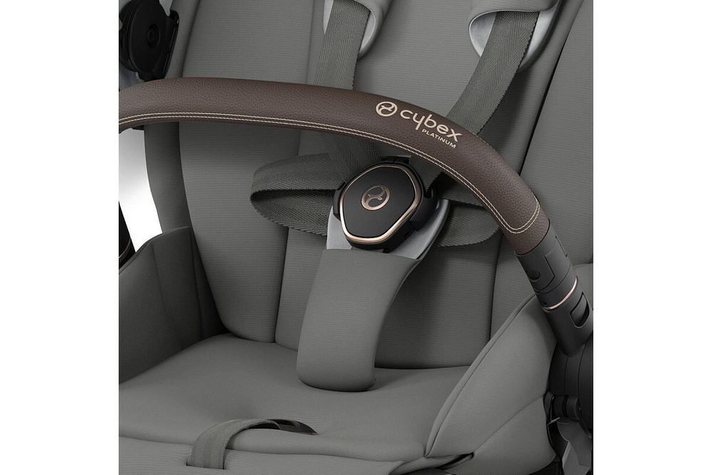 Коляска 2 в 1 Cybex Priam IV Mirage Grey, шасси Rose Gold