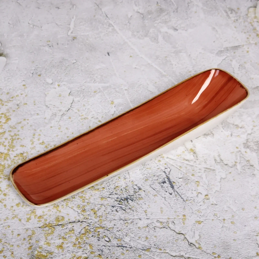 Тарелка керамическая «Corsica orange» сервировочная 36*9,5*5,5см