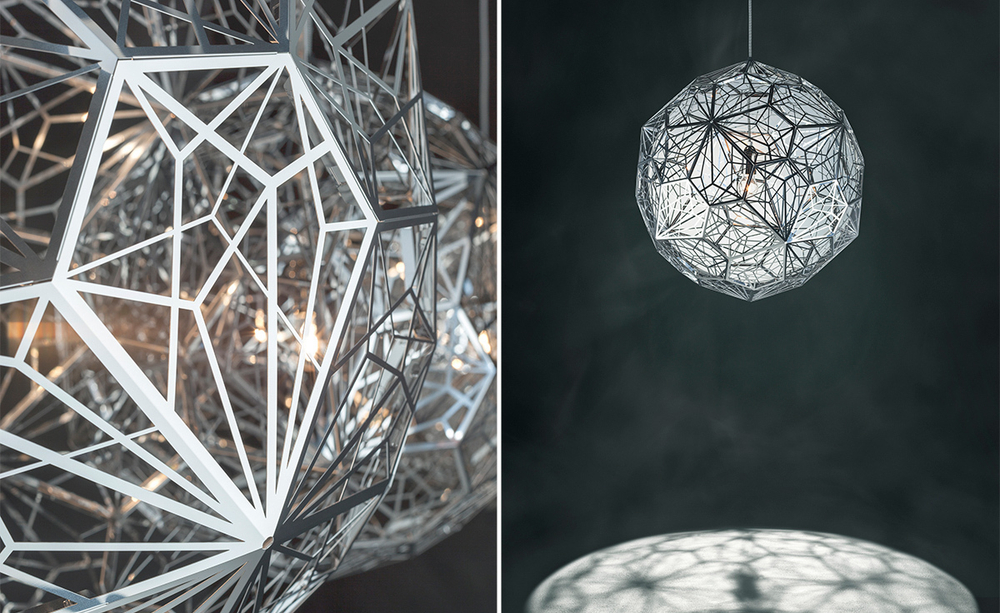 Подвесной дизайнерский светильник  Etch Web от Tom Dixon (бронзовый)