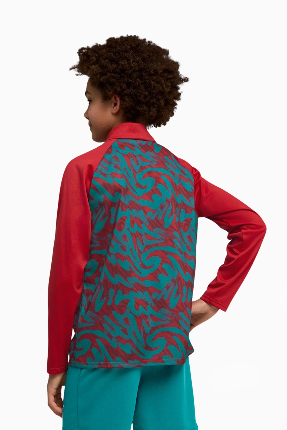 Кофта Puma Portugal 2026 Warm Up 1/4 Zip Junior - красный