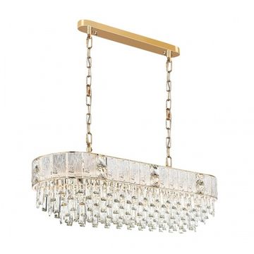 Подвесная хрустальная люстра 14*Е14 5070/14 золото Fiesta Odeon Light