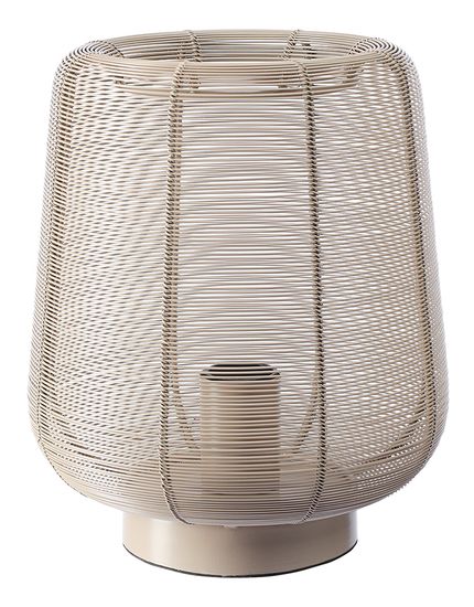 Лампа настольная vinger, D22х26 см, бежевая