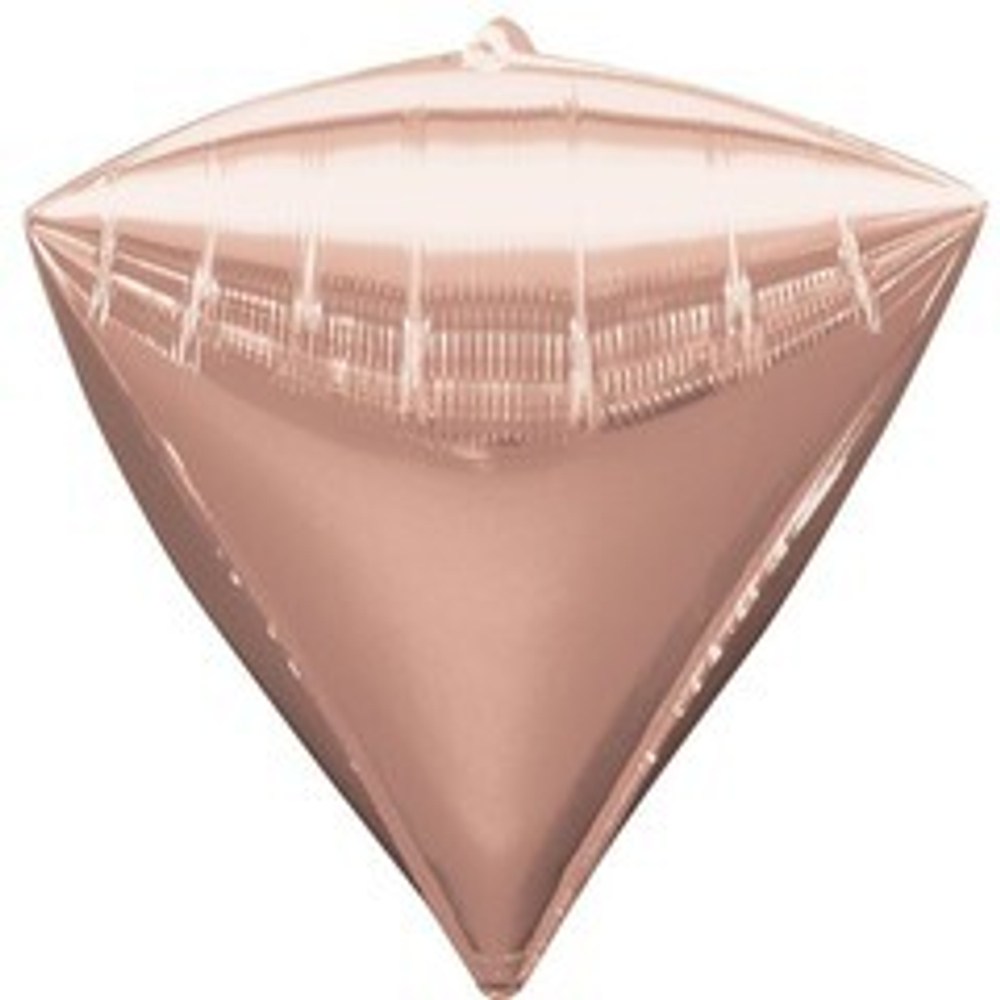 А 3D АЛМАЗ Б/РИС 17" Металлик Rose Gold розовое золото