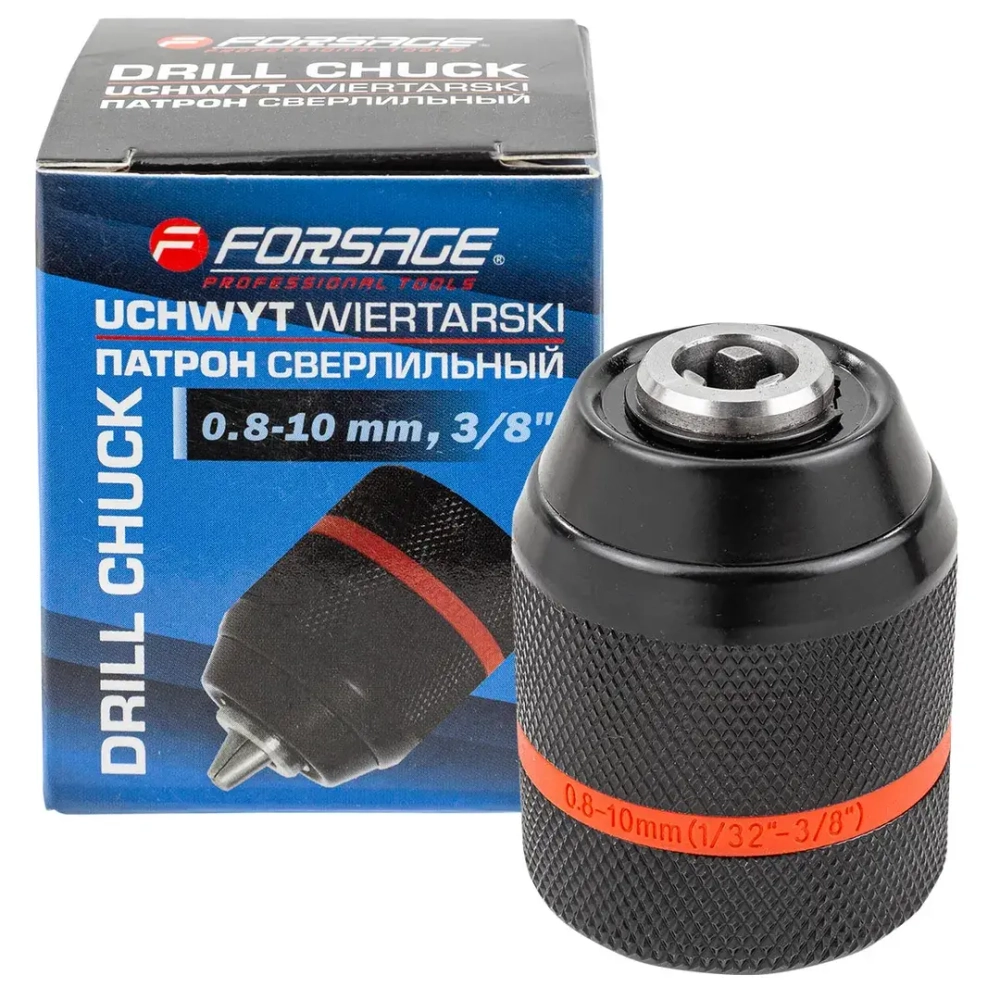 Патрон цанговый для дрели (1-10мм, 3/8'') Forsage F-G00520
