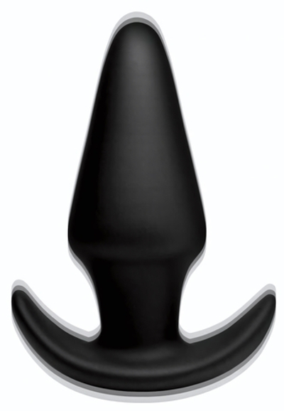 Черная анальная вибропробка Kinetic Thumping 7X Large Anal Plug - 13,3 см. (Цвет: черный)