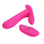 Розовый мультифункциональный вибратор 10см Pretty Love Remote Control Massager BI-014850W-1