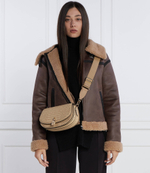 Кожаная сумка через плечо Michael Kors - бежевый(30F3GIMM8E)
