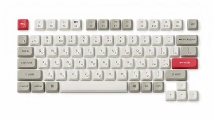 Набор клавиш Retro OSA для ANSI 75%, RU/EN