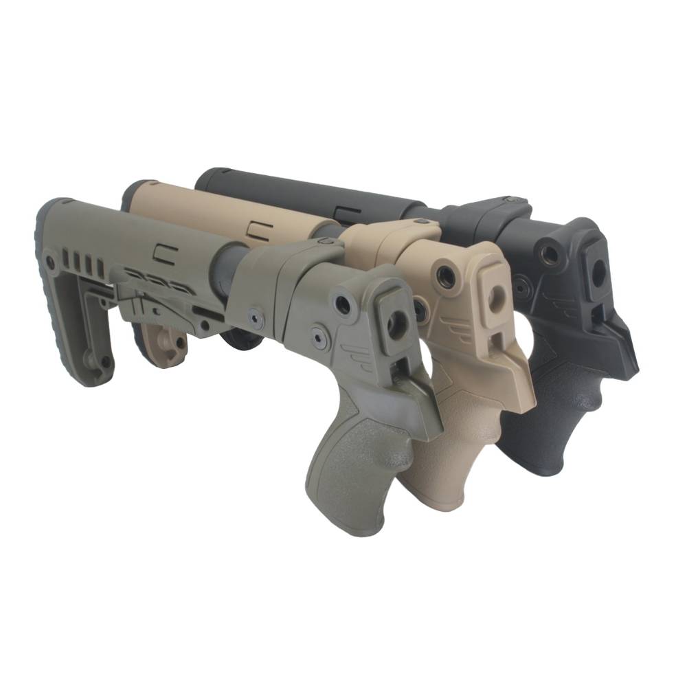 Пластиковый приклад Бекас, DLG Tactical. Черный