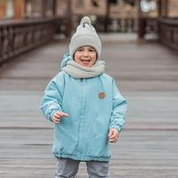 Куртка демисезонная оверсайз на меху "Эвкалипт"