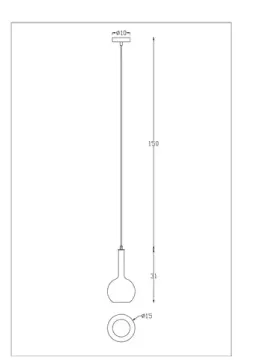 Подвесной светильник 1*E14 A2715SP-1SG золотой/белый/прозрачный Gala Arte Lamp
