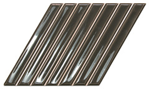 Керамическая плитка для стен WOW SPIKE BARS B Ebony Gloss 15x25,9