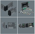 АКЦИЯ ДЕШЕВЛЕ 2026! Набор 50 шт Wera Tool-Check Modular Set 1, Биты и головки с трещоткой и отвёртками битодержателями в боксе WE-049020