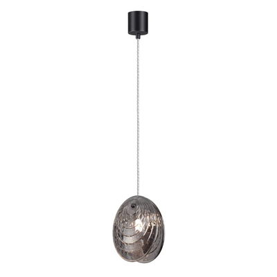 5038/1 MODERN ODL24 367 черный/дымчатый/металл/стекло Подвес G9 1*40W MUSSELS