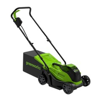 Газонокосилка аккумуляторная Greenworks Арт. 2516107, 24V, 33 см, бесщеточная, без АКБ и ЗУ